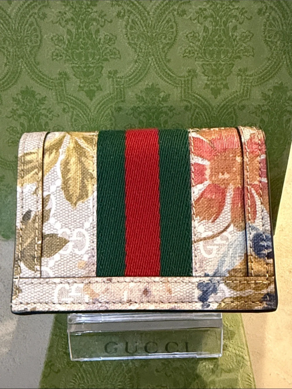 GUCCI | ✨NEW✨ Ophidia GG Flora Card Case Wallet - Picture 2 of 10